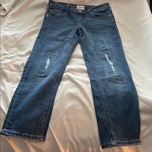 Hudson Jeans Relaxed Fit in Classic Blue size 10 5 pockets spandex blend